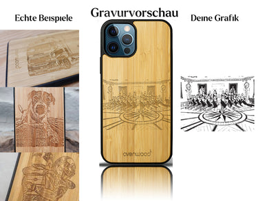 INDIVIDUELL iPhone 12 Pro Bambus-Kunststoff